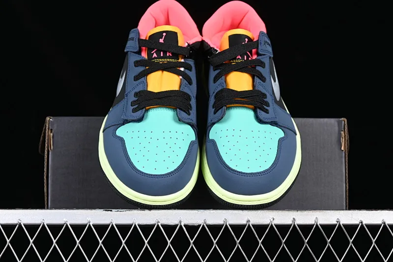 All categories Air Jordan Jordan series basketball shoes Air Jordan 1 Low Air Jordan 1 Low FlyEase "Bio Hack" AJ1 Joe 1 color stitching new low-top basketball shoes DM1206-201
